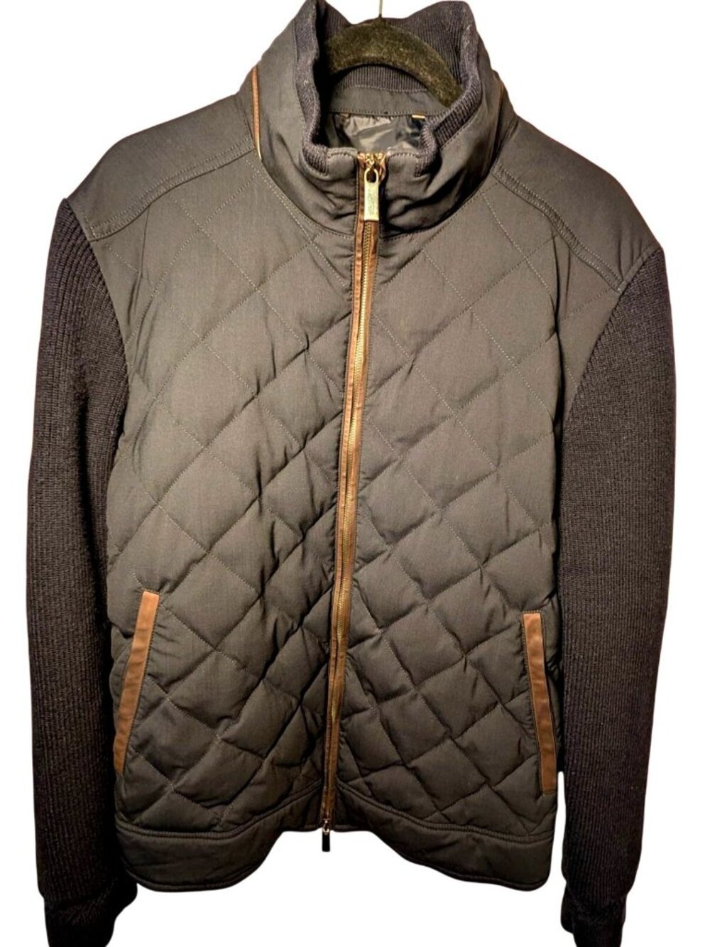 Ermenegildo Zegna Trofeo Elements Wool Bomber Jacket, Men Size EU 50, US Med